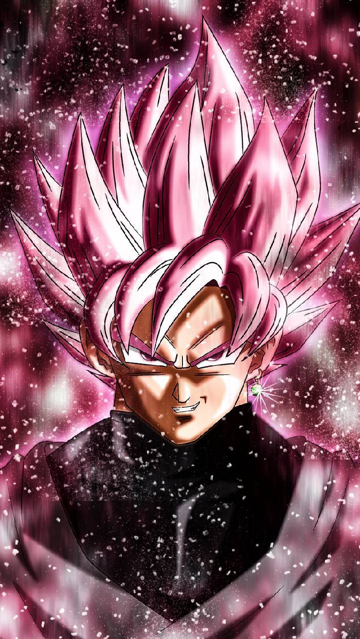 Smirking Black Goku Phone Wallpaper