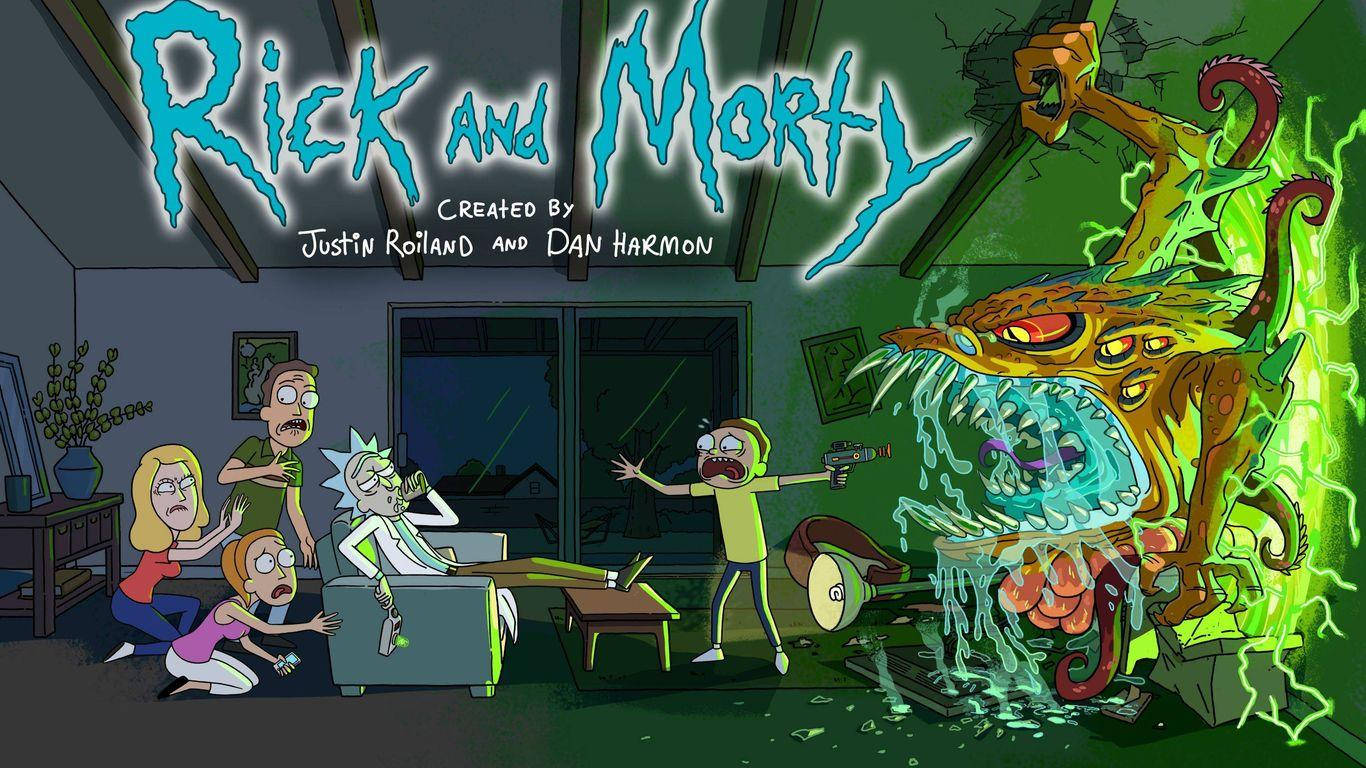 Smith Family Under Attack Rick And Morty 4k Wallpaper