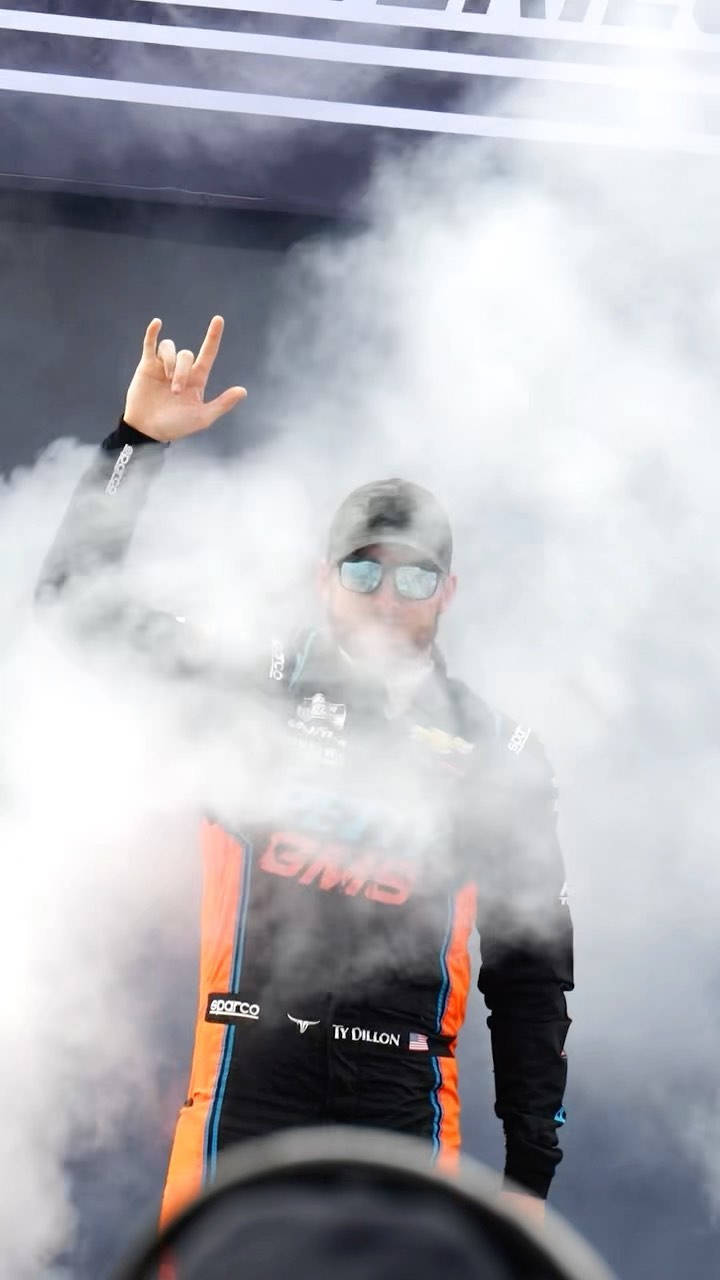 Smoke-filled Ty Dillon Wallpaper