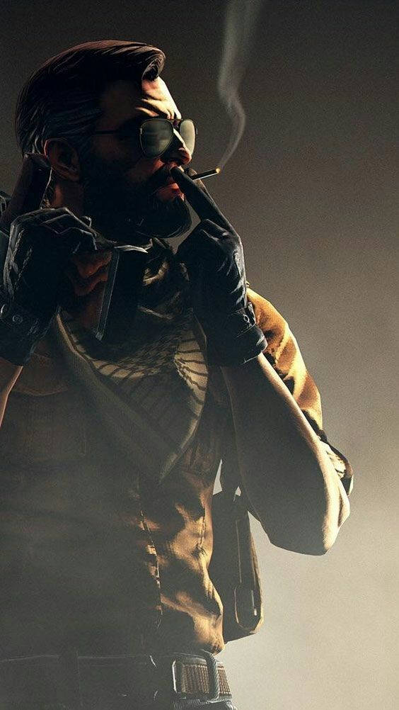 Smoking Cs Go Soldier Iphone Wallpaper