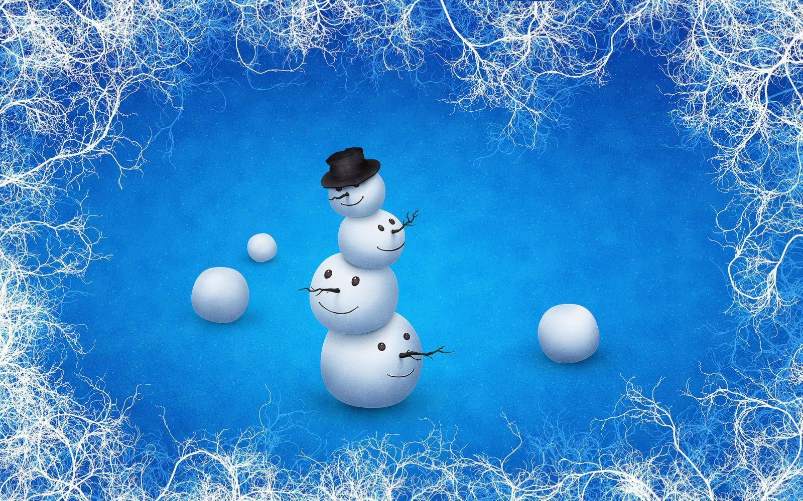 Snowman Fanart Brings Winter Magic To Life Wallpaper
