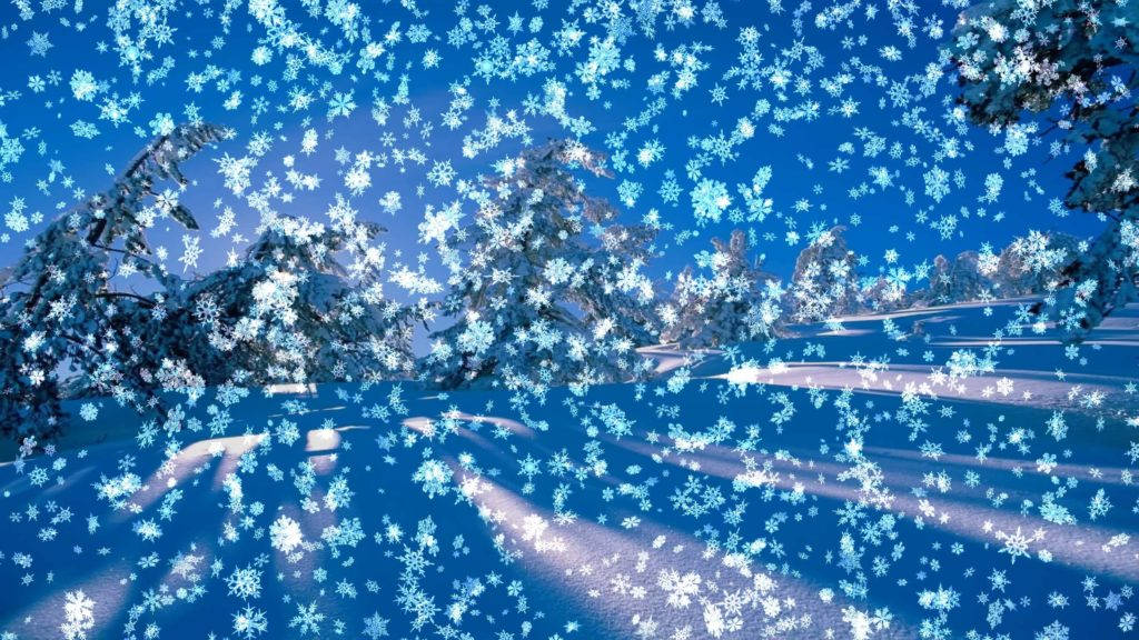 Snowy Landscape Live Desktop Wallpaper