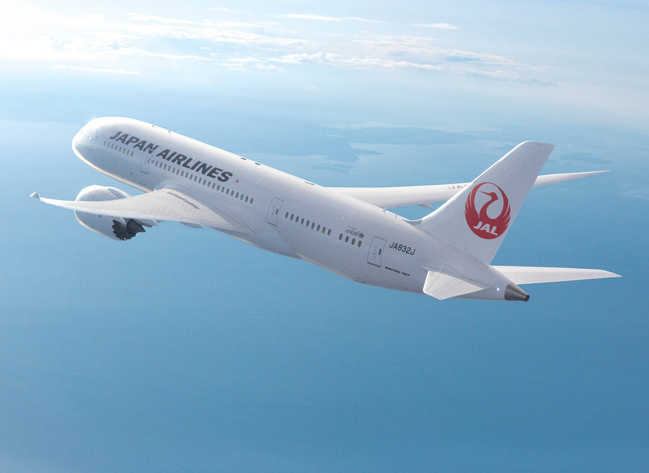 Soaring High - Japan Airlines Over The Seas Wallpaper