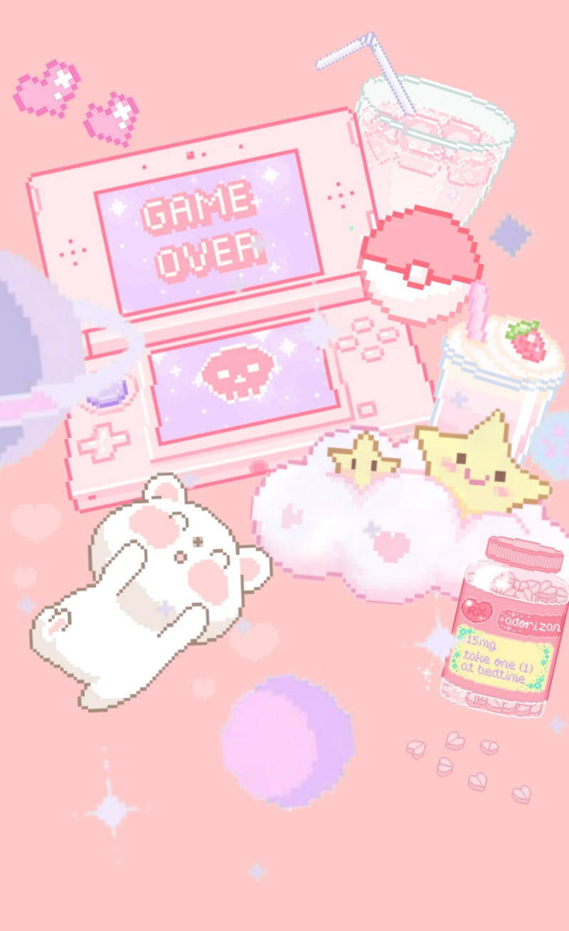 Soft Aesthetic Game Over Wallpaper