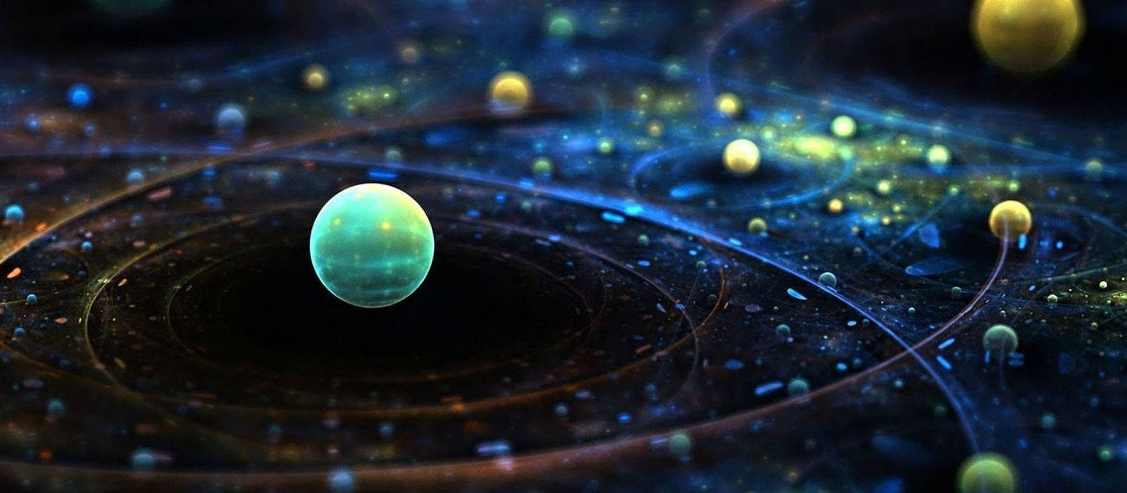 Solar System Abstract Science Wallpaper