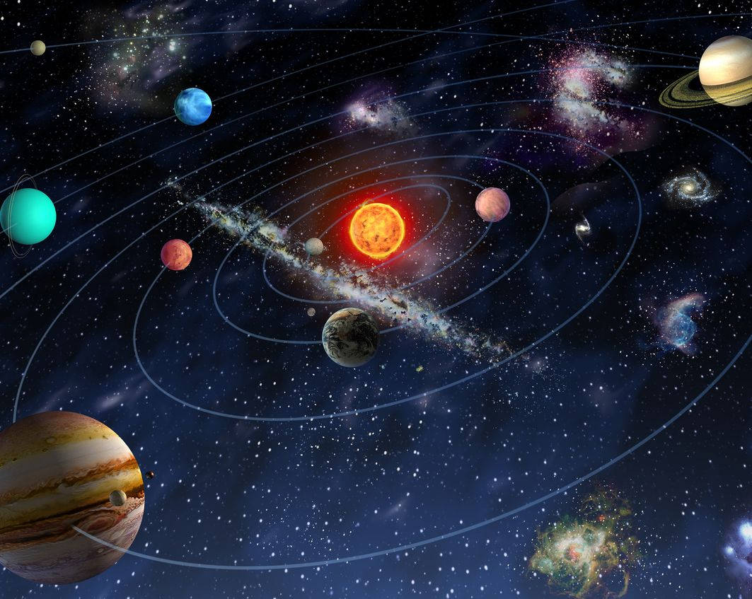 Solar System Space Mural Wallpaper