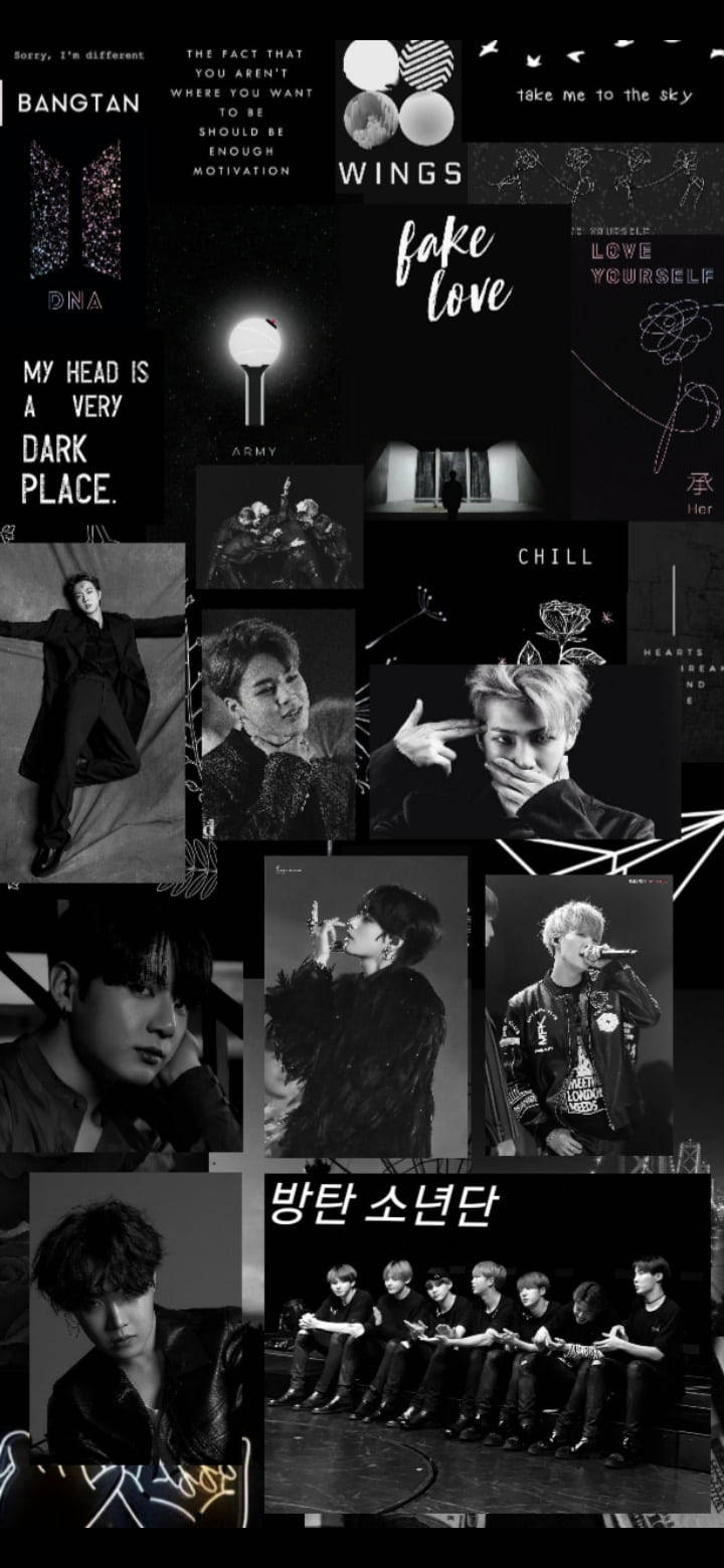 Song Titles Bts Black Aesthetic Wallpaper