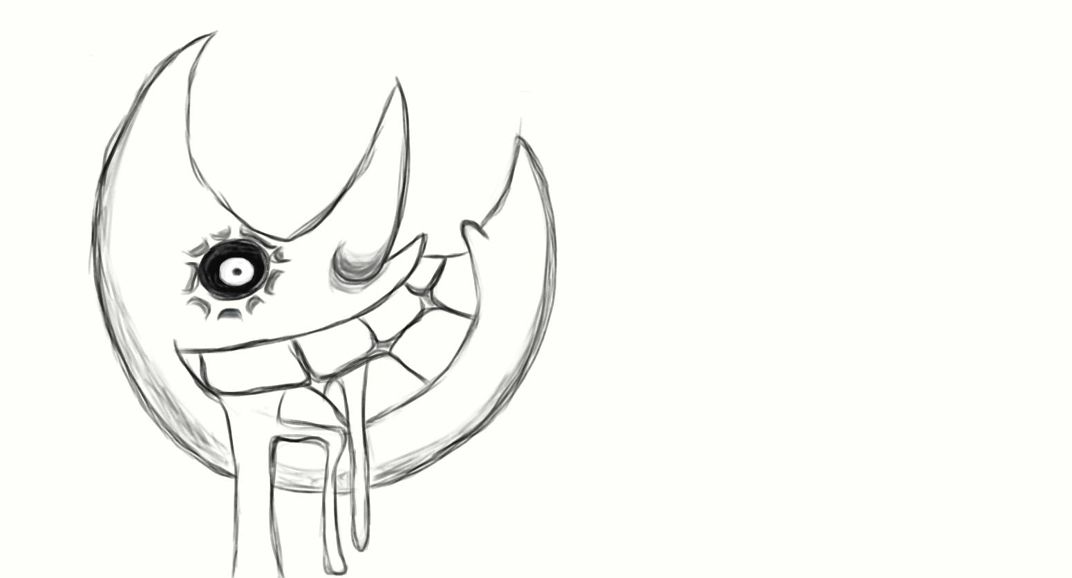 Soul Eater Moon Pencil Art Wallpaper