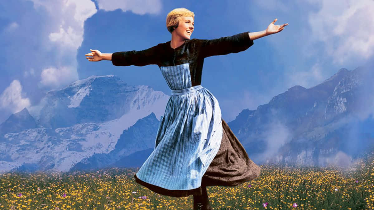 Sound Of Music_ Mountain Meadow Twirl Wallpaper