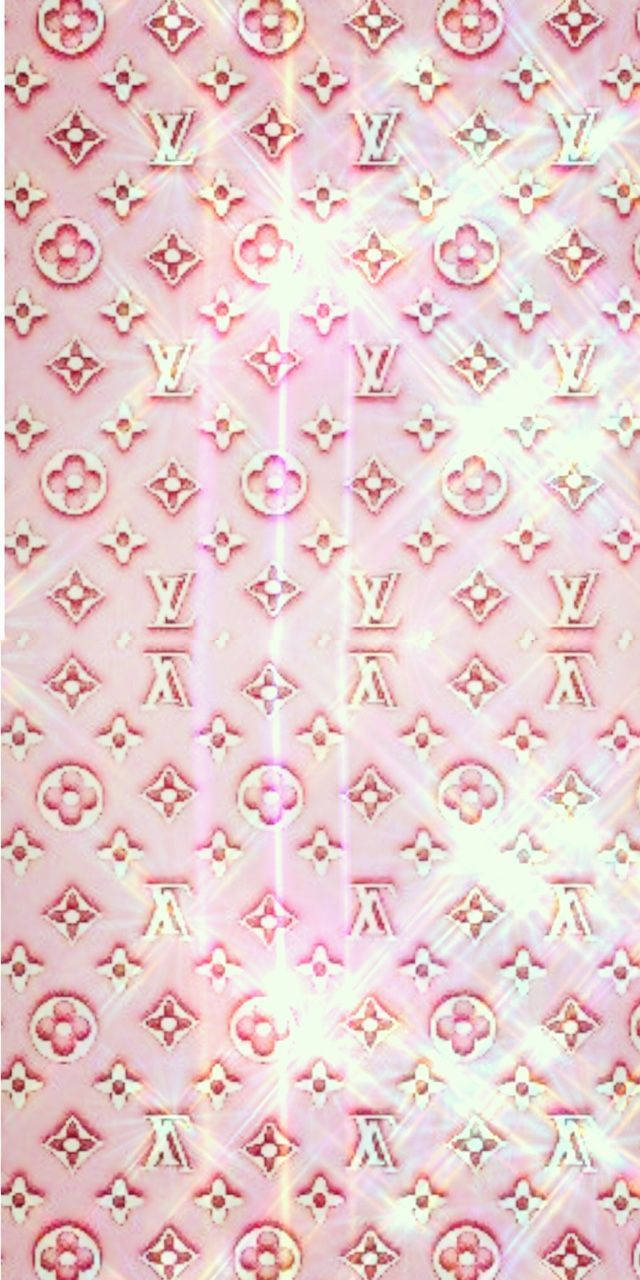 Sparkling Louis Vuitton Pink Wallpaper