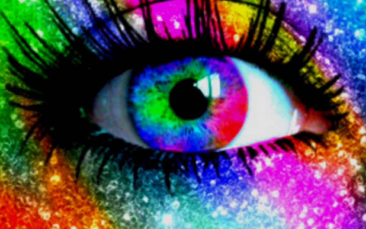 Sparkly Rainbow Eye Of Pride Wallpaper