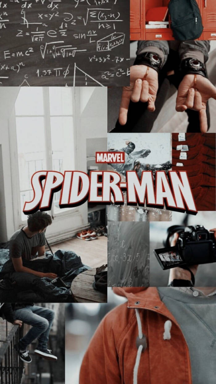 Spider-man Collage Marvel Aesthetic Wallpaper