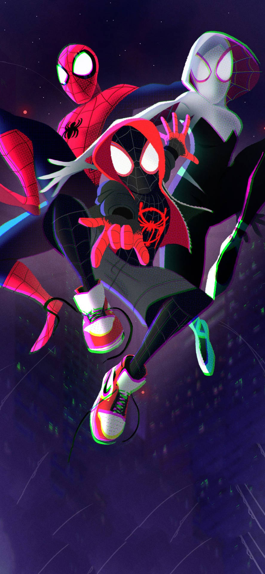 Spider man Into The Spider verse Mobile Wallpaper WallpapersOK