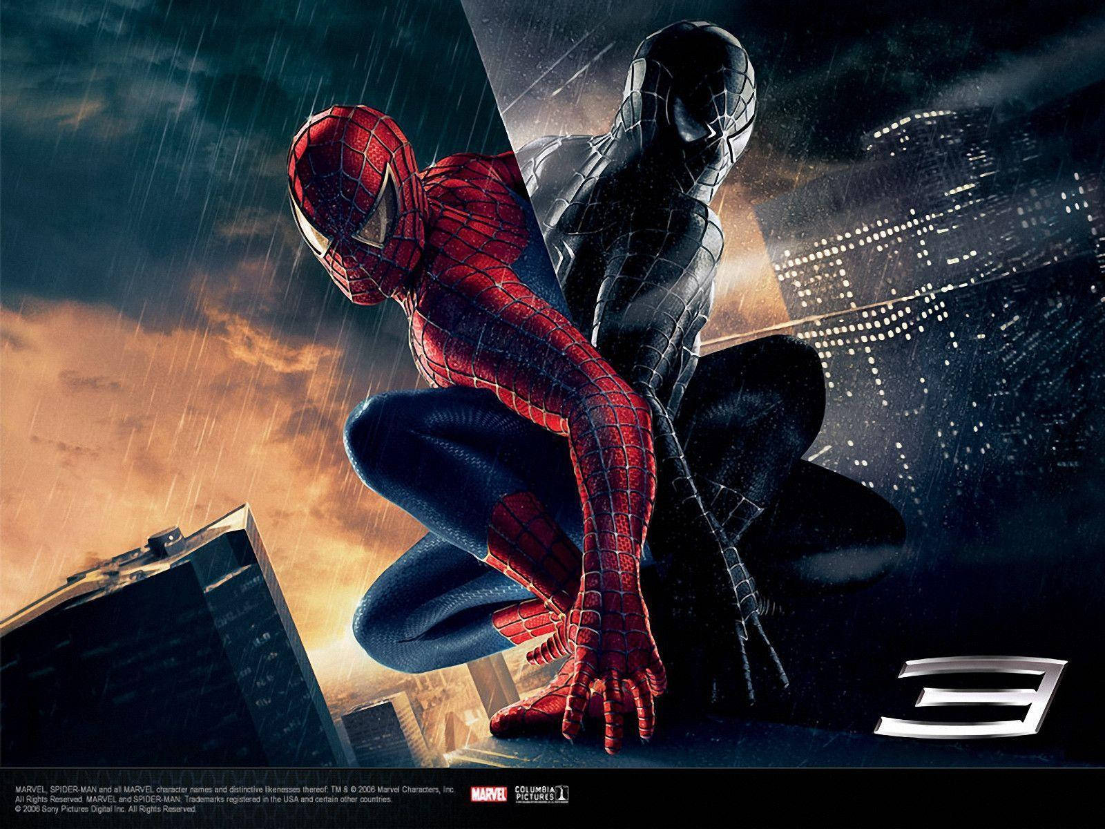 Spiderman Black And Red Wallpaper