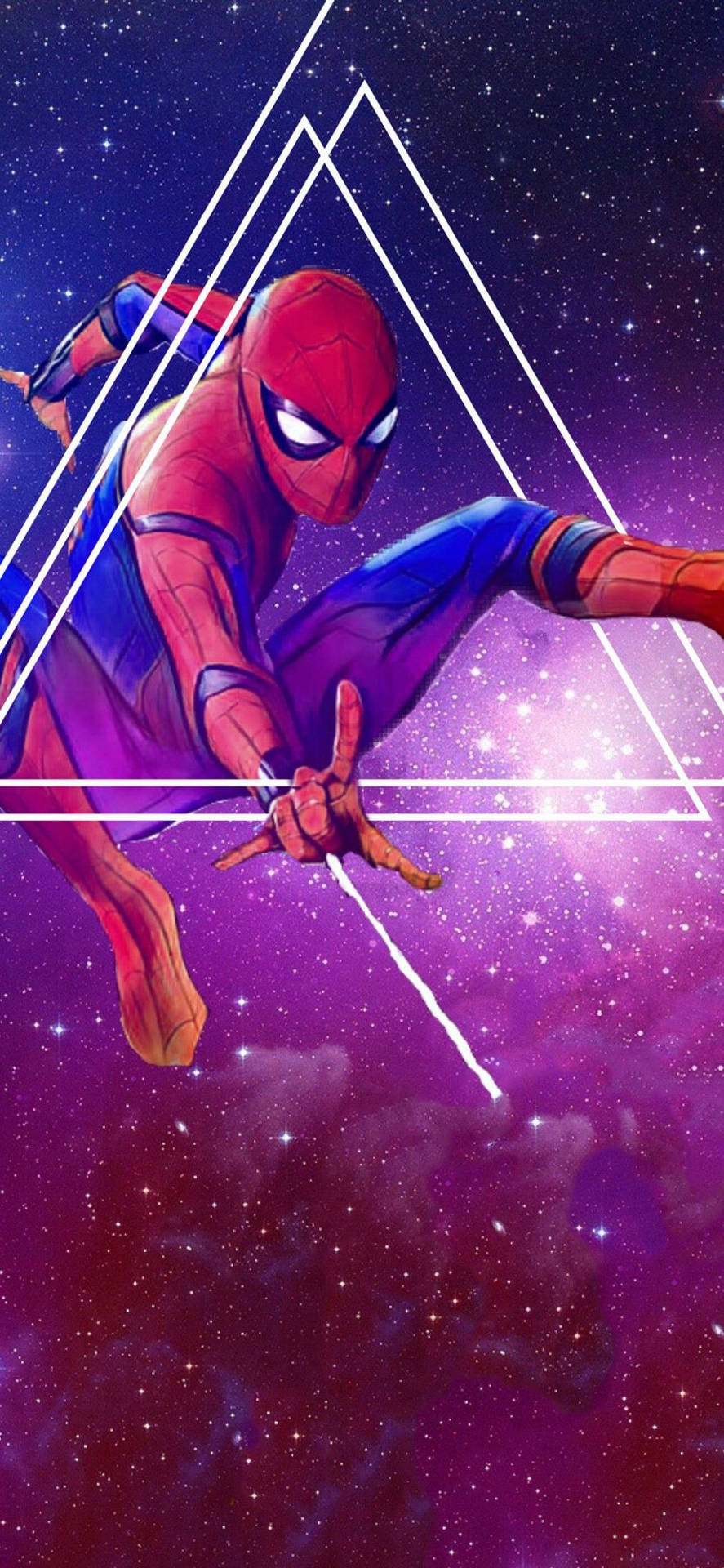 Spiderman In Galaxy Wallpaper
