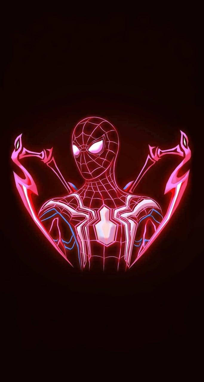Spiderman Neon Light Wallpaper