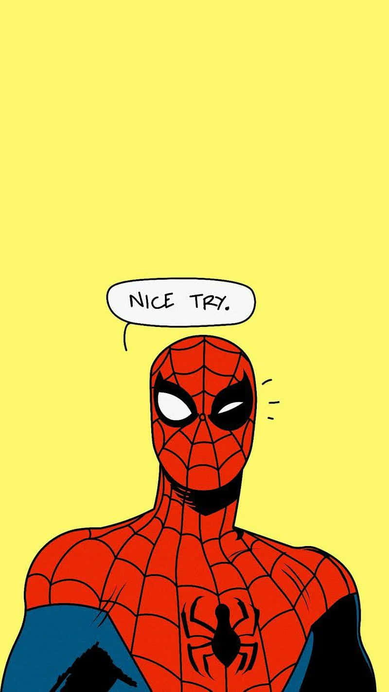 Spiderman Nice Try Comic Art Wallpaper