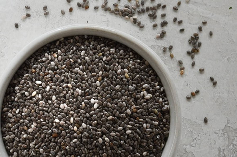 Spilled Chia Seeds Wallpaper