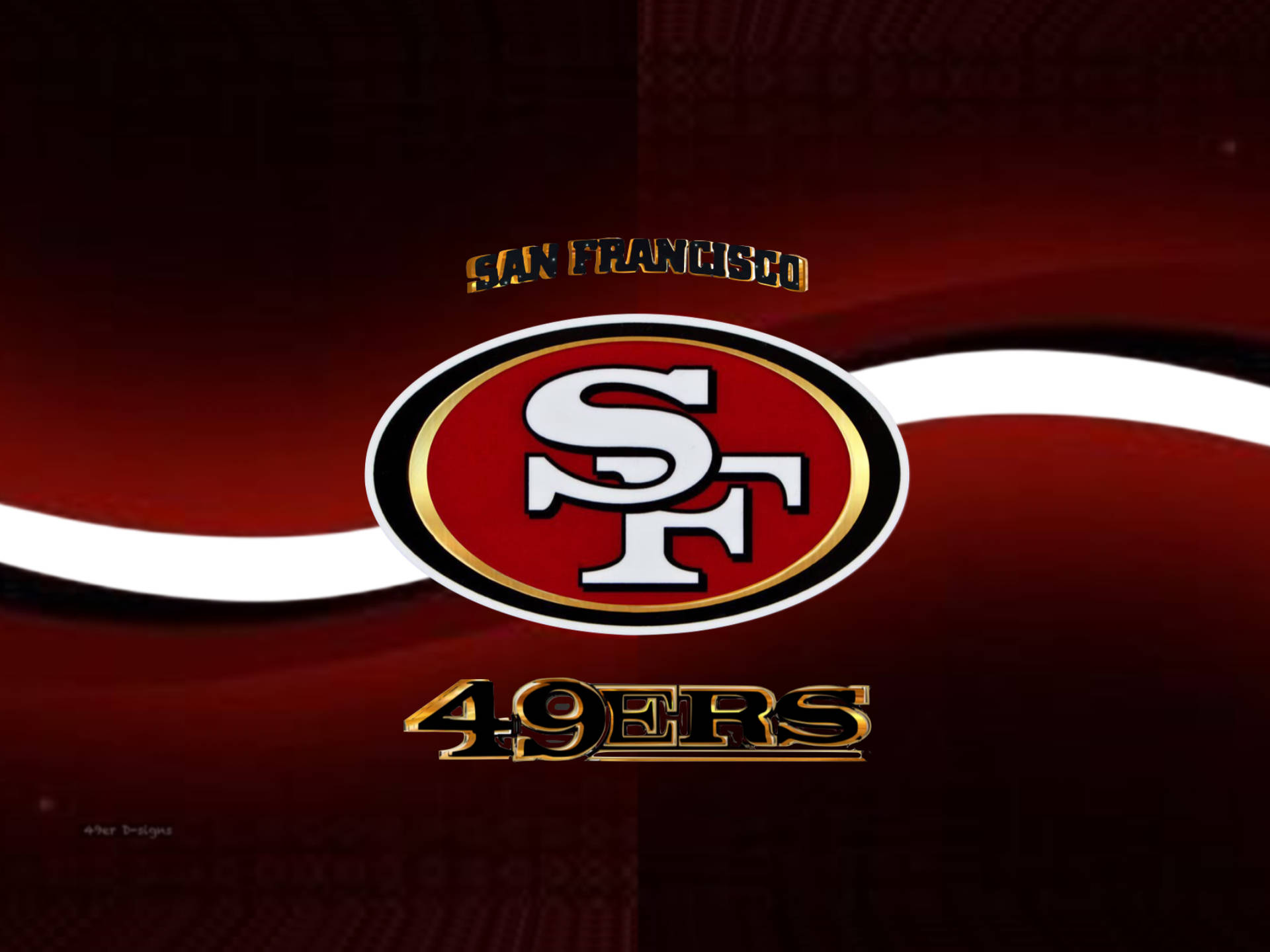 Spirited 49ers Fans Cheering In A Packed Stadium For Their Favorite Team Wallpaper