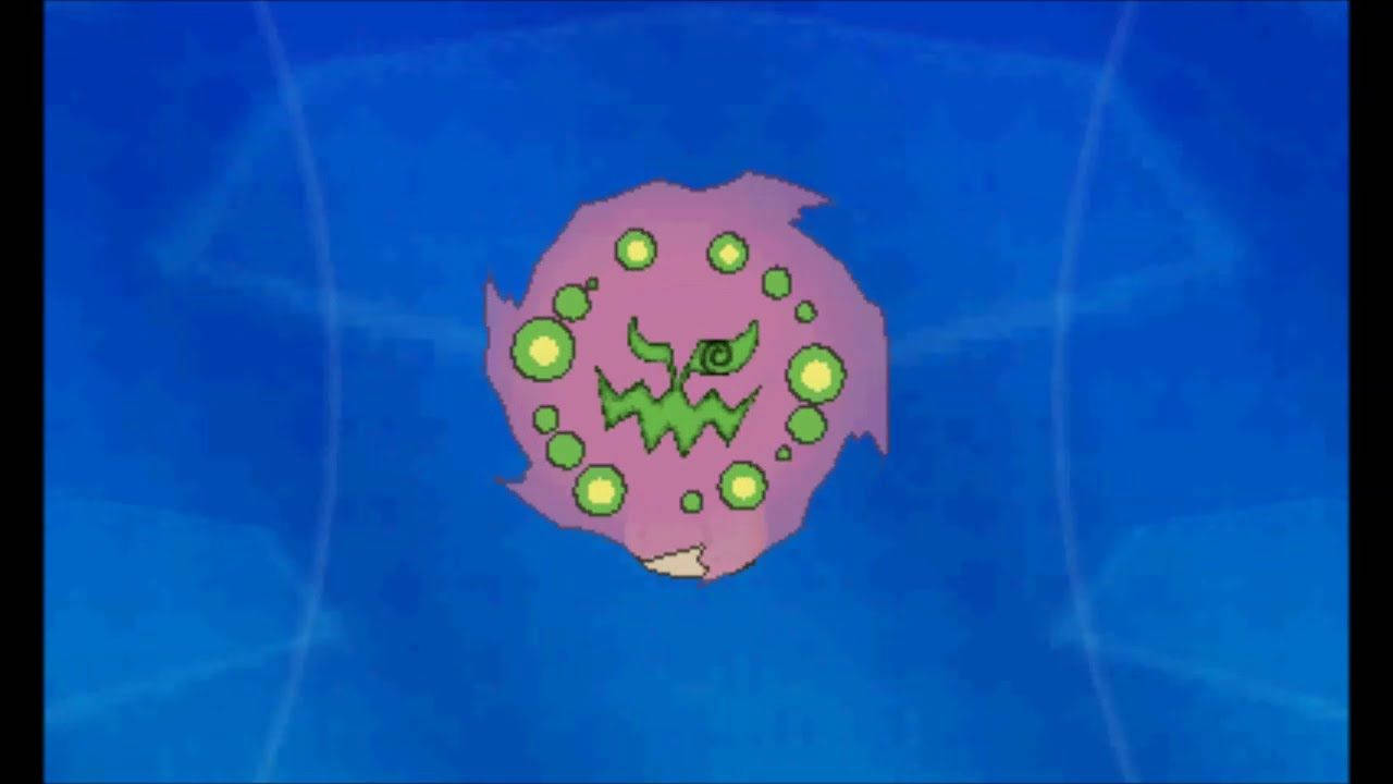 Spiritomb On Blue Background Wallpaper