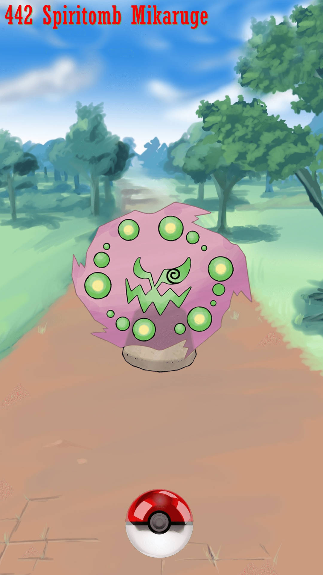 Spiritomb With Pokeball Wallpaper