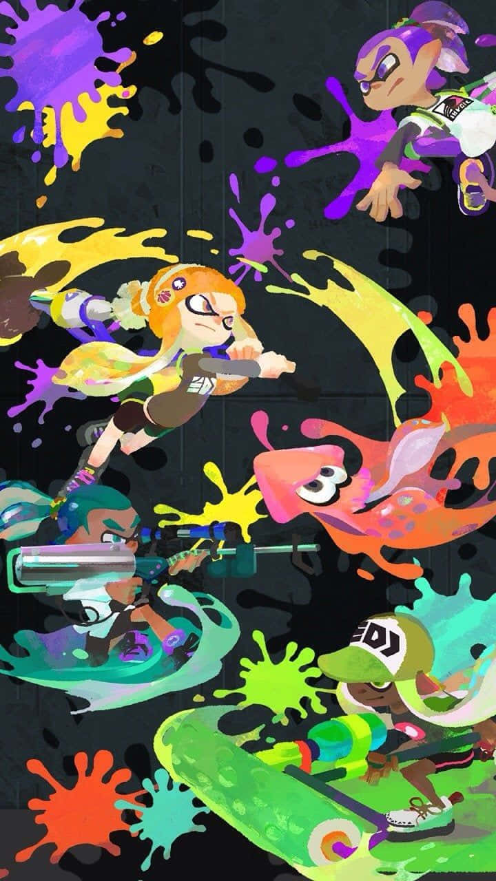 Splatoon 2 Colorful Ink Battle Wallpaper