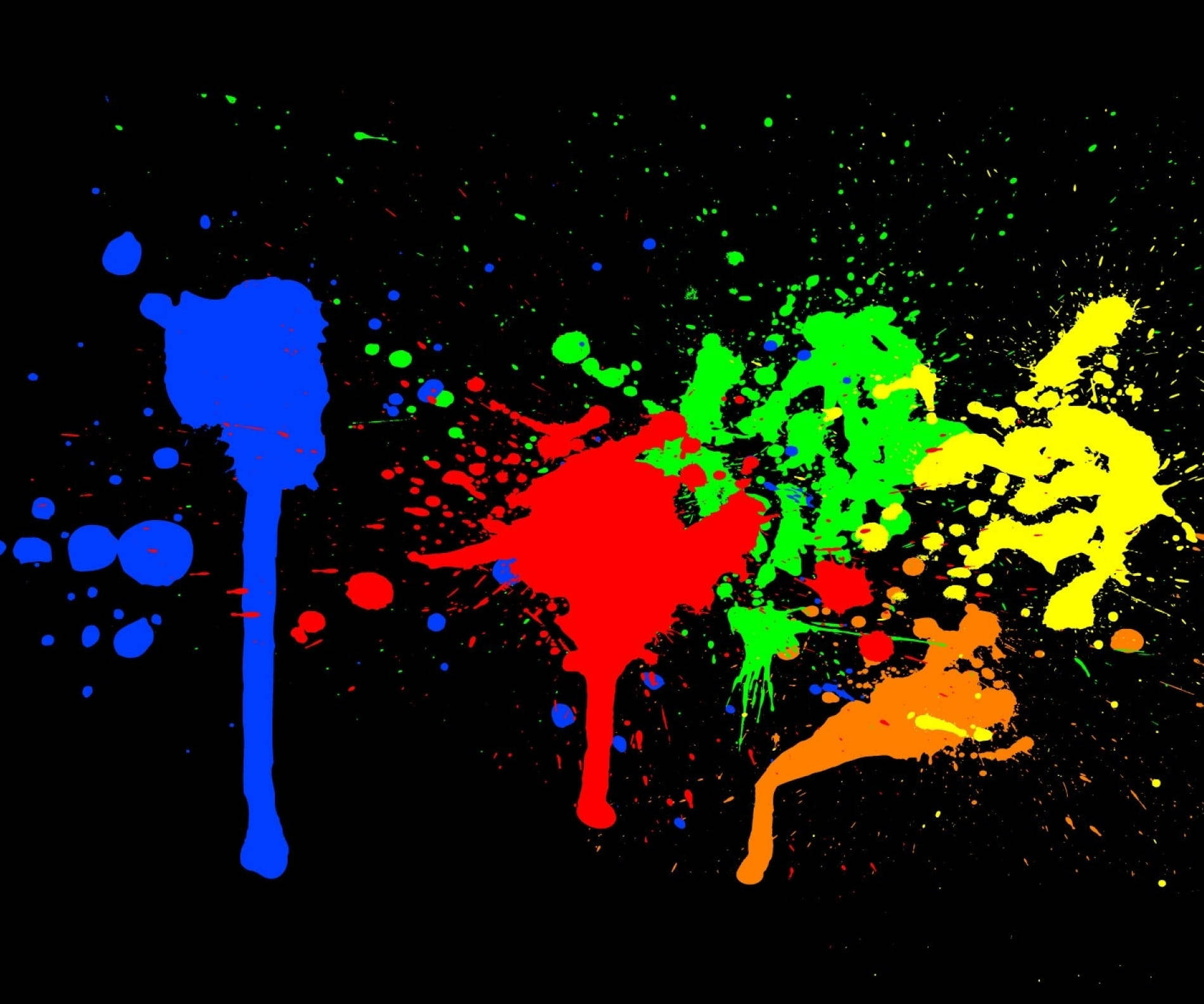 Splatter Paint 1901 X 1585 Wallpaper