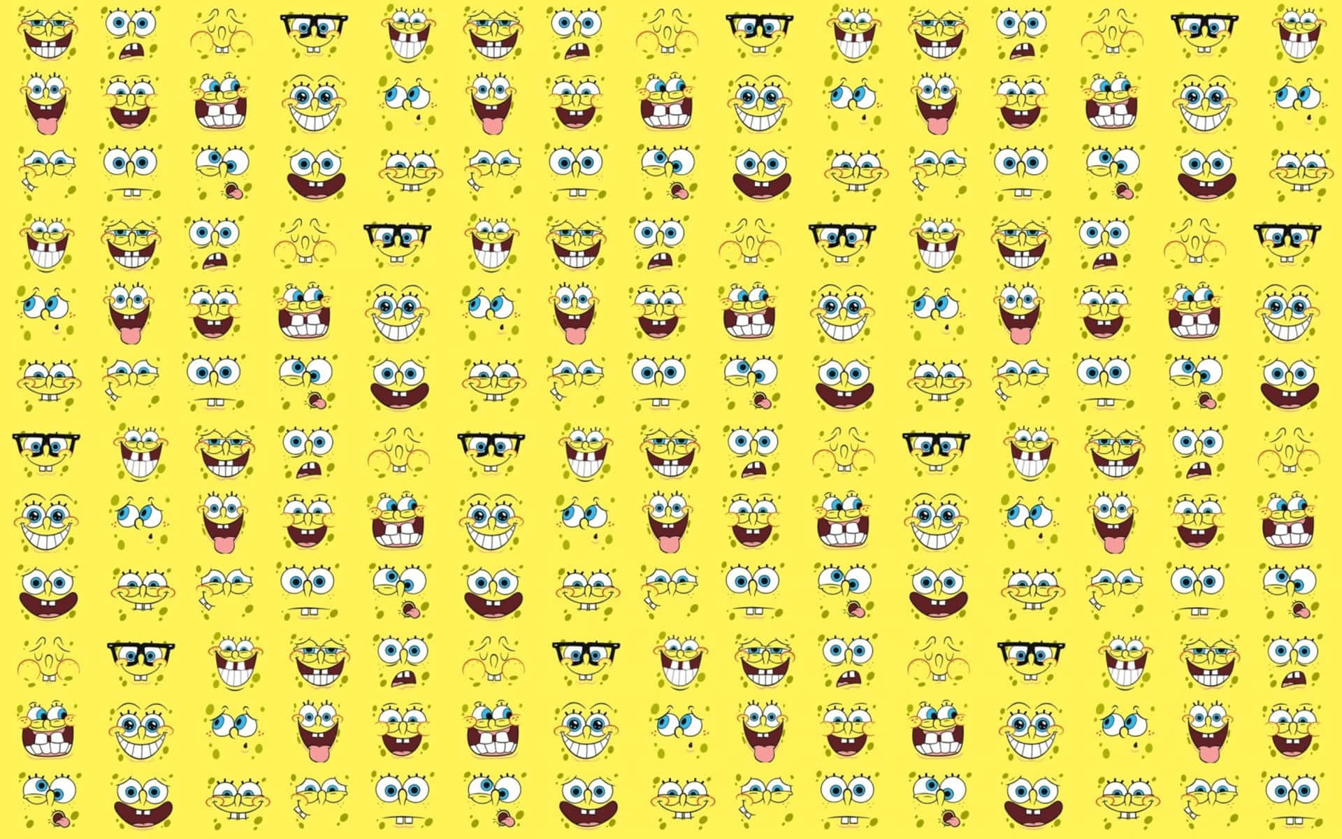 Spongebob Desktop Seamless Collage Wallpaper