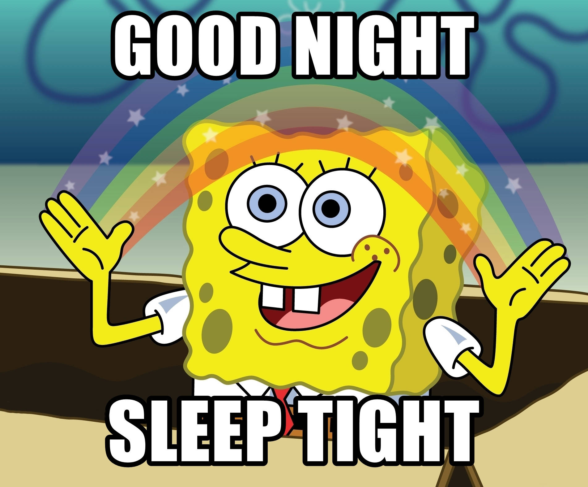 Spongebob Good Night Wallpaper