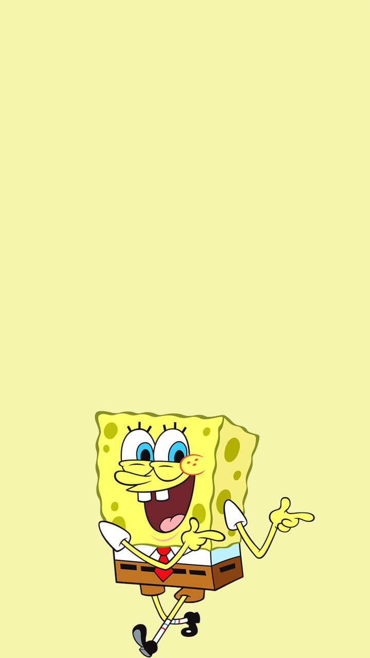 Spongebob Squarepants Plain Yellow Phone Wallpaper