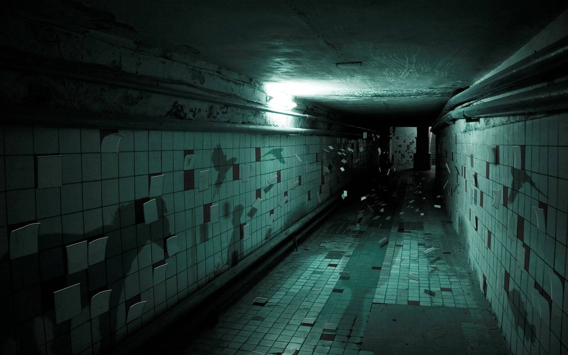 Spooky Vibe Tunnel Wallpaper