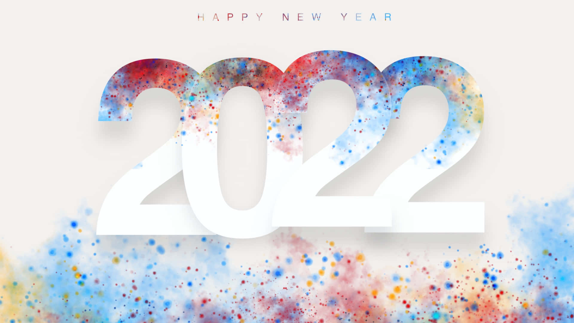 Spray Paint New Year 2022 Wallpaper