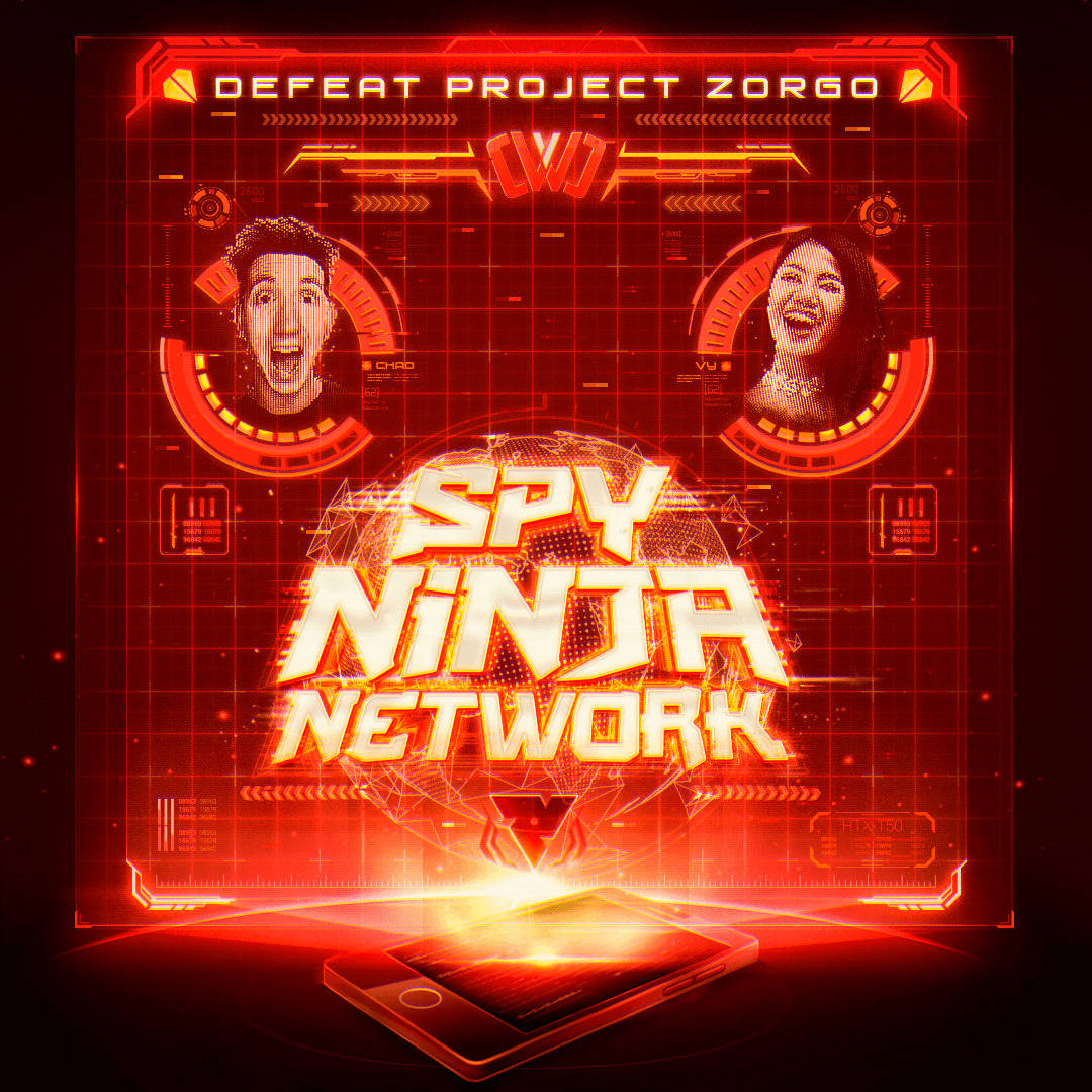 Spy Ninja Network Techy Graphic Wallpaper