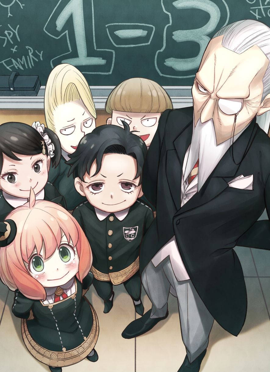 Spy X Family Anya And Classmates Wallpaper