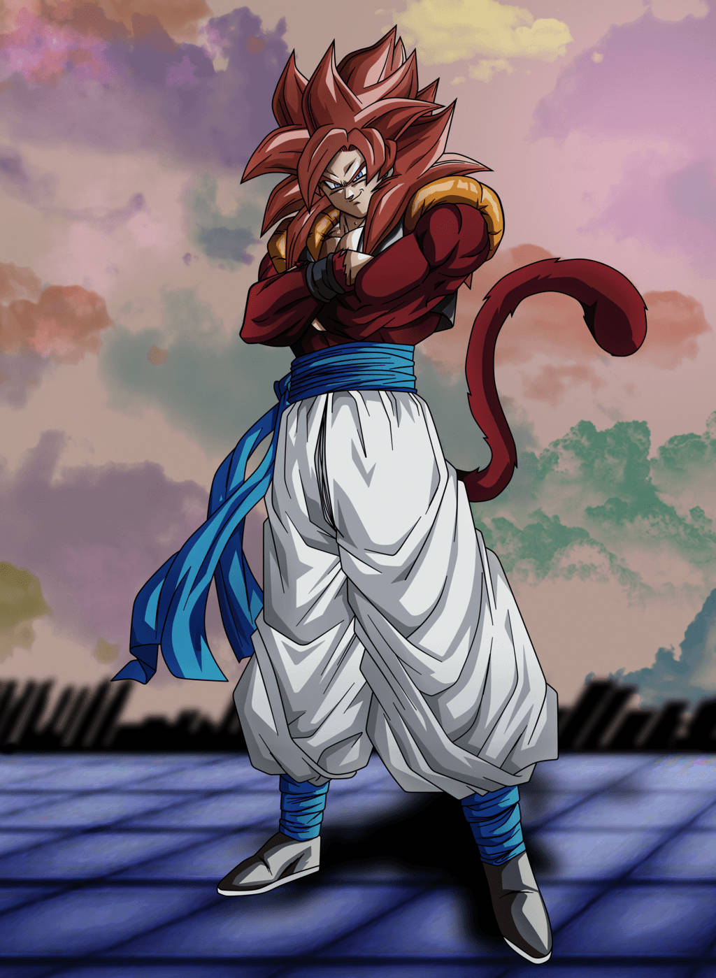 Ssj4 Gogeta Stance Wallpaper