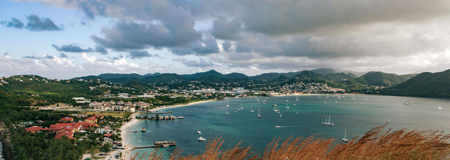 St. Lucia Cloudy Sky Wallpaper