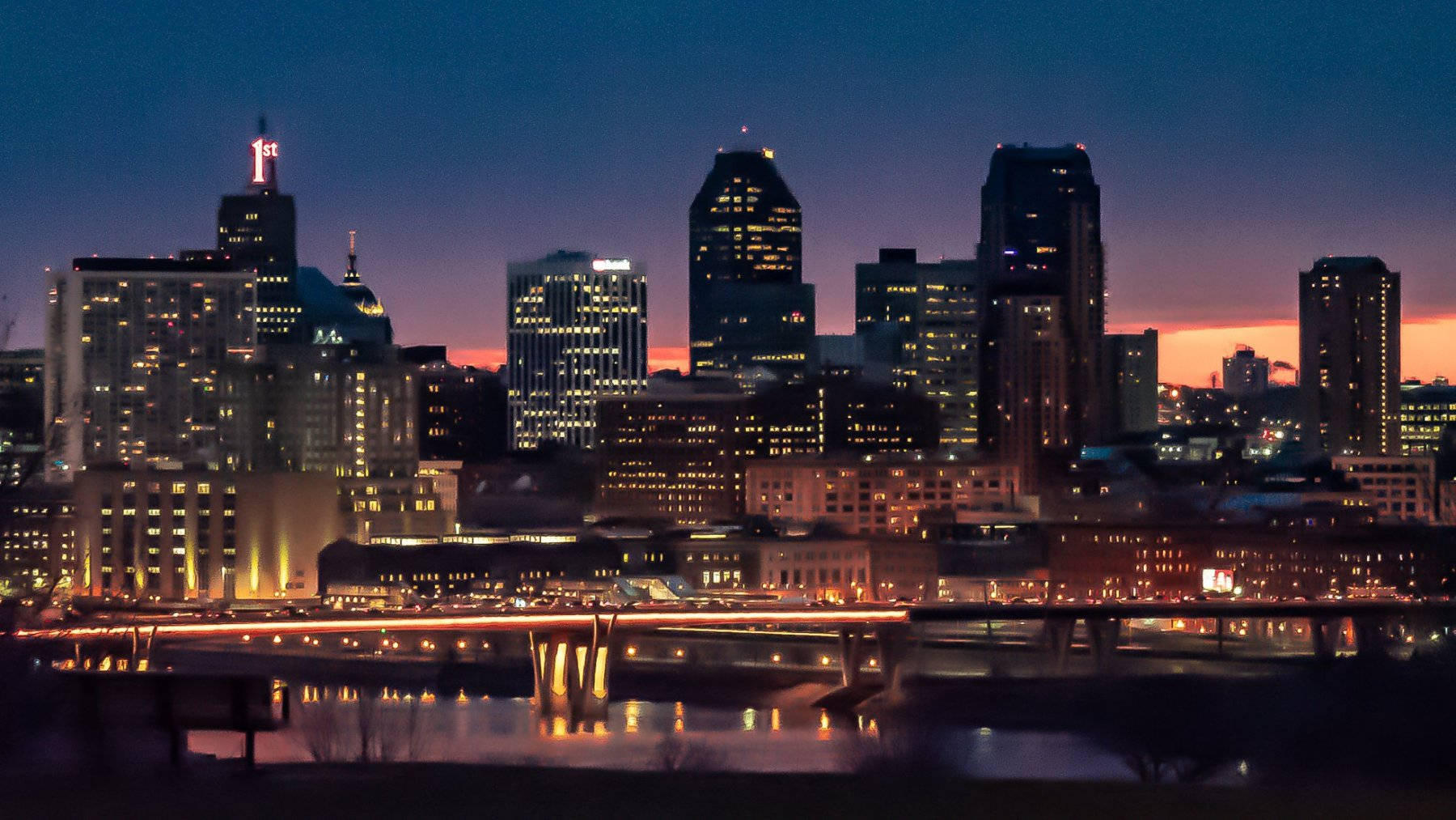 St Paul Minnesota Evening Skyline Wallpaper