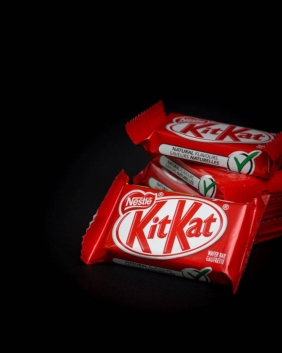 Stack Of Kit Kat Chocolates Wallpaper