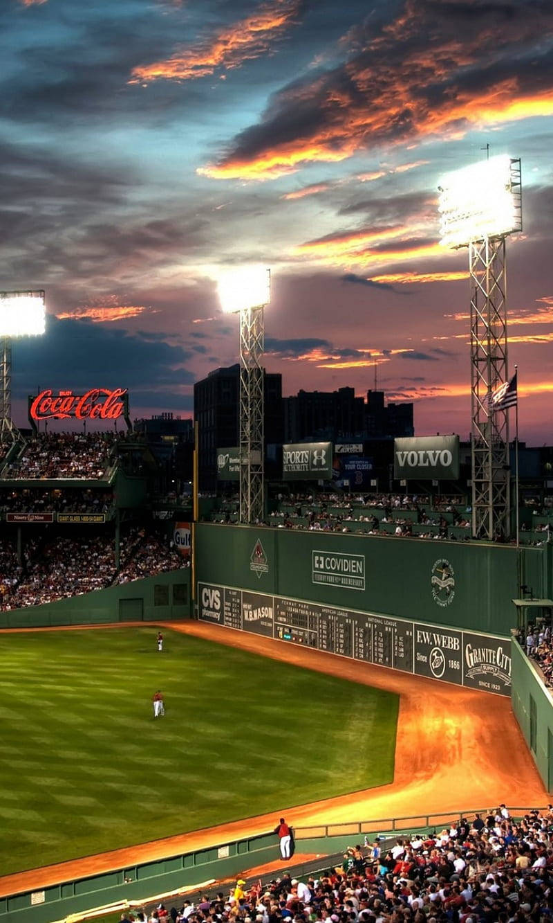 Stadium Under The Sky Iphone Baseball Wallpaper