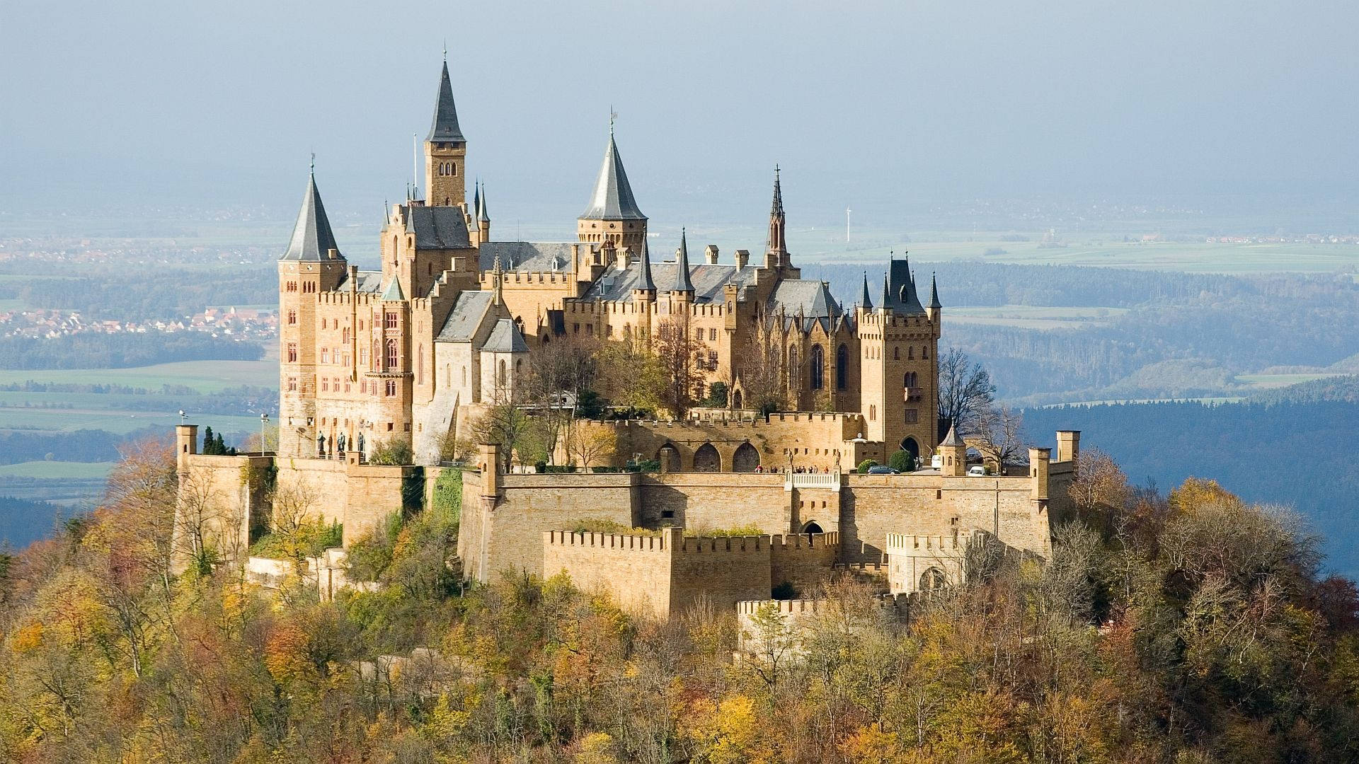 Stand In Awe Of The Imposing Hohenzollern Castle Wallpaper