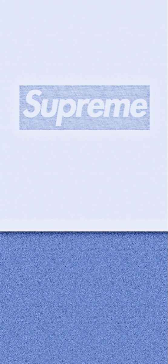 Stand Out In Style With Blue Supreme Wallpaper