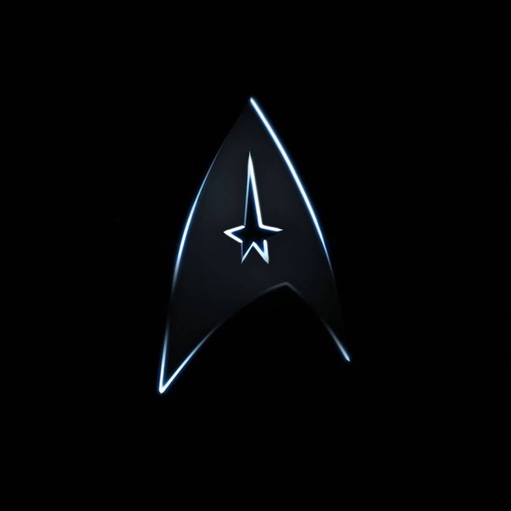 Star Trek Iphone Black Insignia Wallpaper