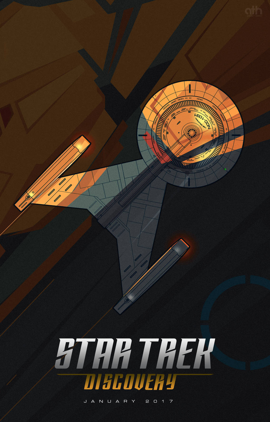 Star Trek Iphone Discovery Poster Wallpaper