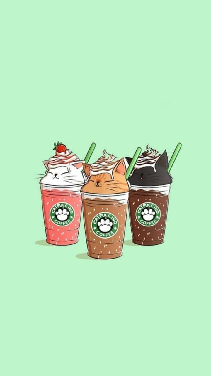 Starbucks Cats Iphone Wallpaper