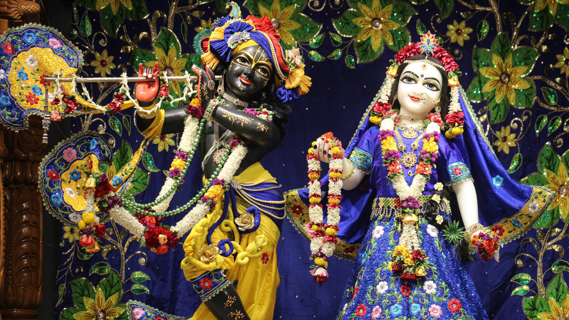 Statue Hindu God Krishna Wallpaper