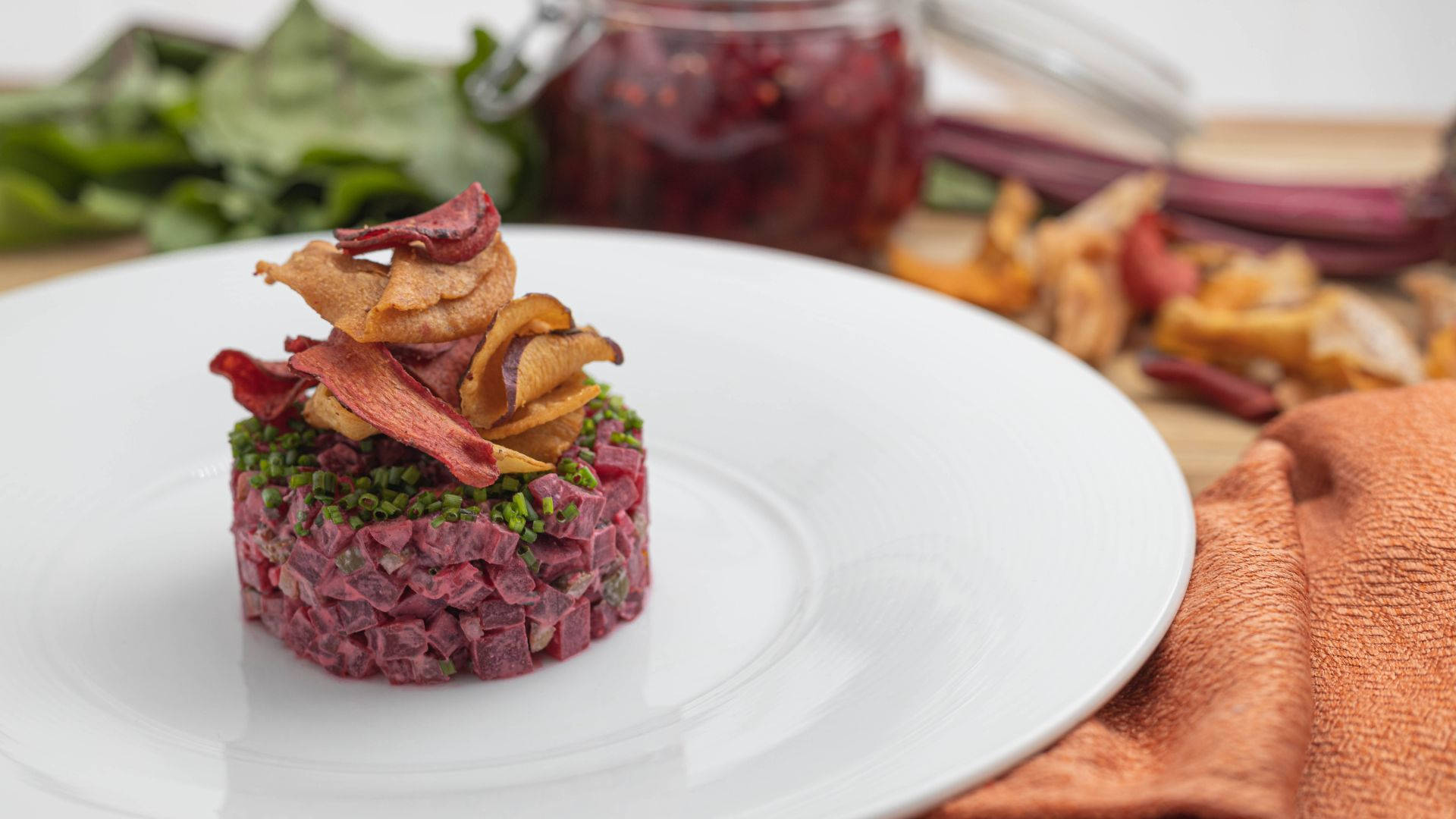 Steak Tartare With Potatoes Wallpaper