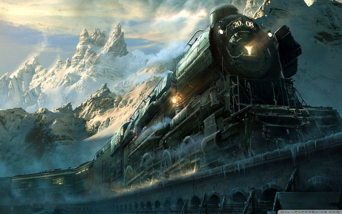 Steampunk Fantasy Train Wallpaper