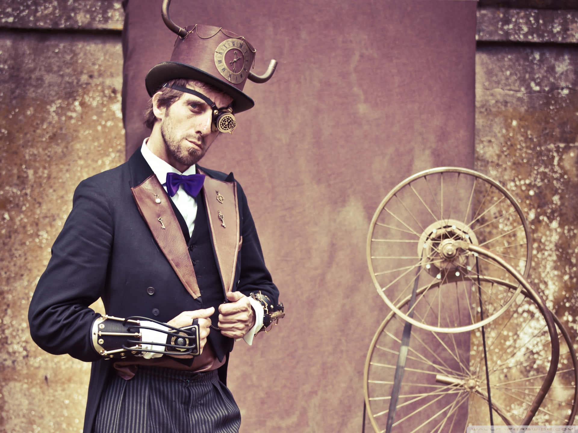 Steampunk Mens Fashion Photography Wallpaper