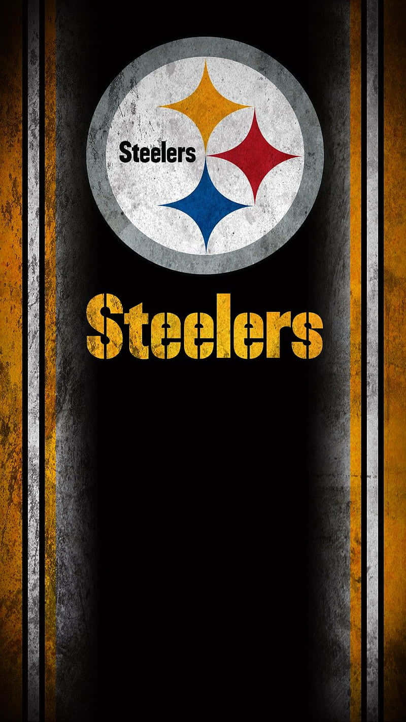 Steelers Logo On Blue Background Wallpaper