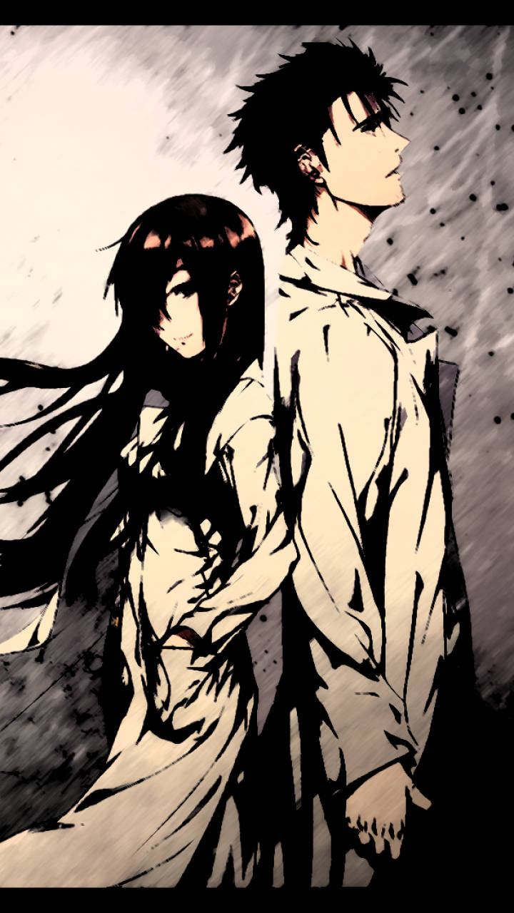 Steins Gate Makise And Okabe Wallpaper